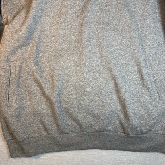 adidas Sweater Women’s 2XL Gray Essentials Comfort Elongated 1/4 Zip GD2590 - Picture 5 of 10